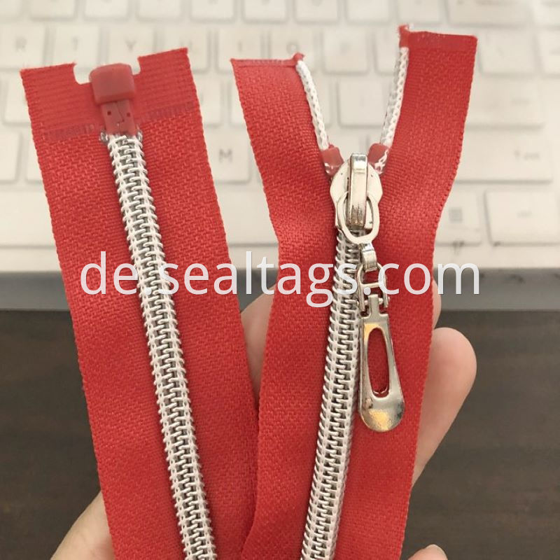 Red Metal Zipper